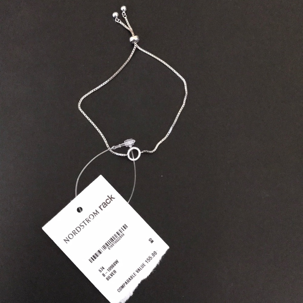 Pave Circle Station Cubic Zirconia Bracelet $155